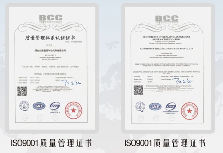 ISO9001 certification successful